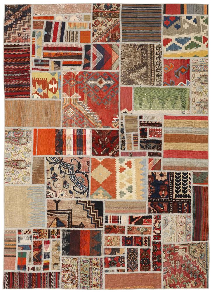 Tapete persa Kilim Patchwork 199x141 199x141, Tapete persa Tecido à mão