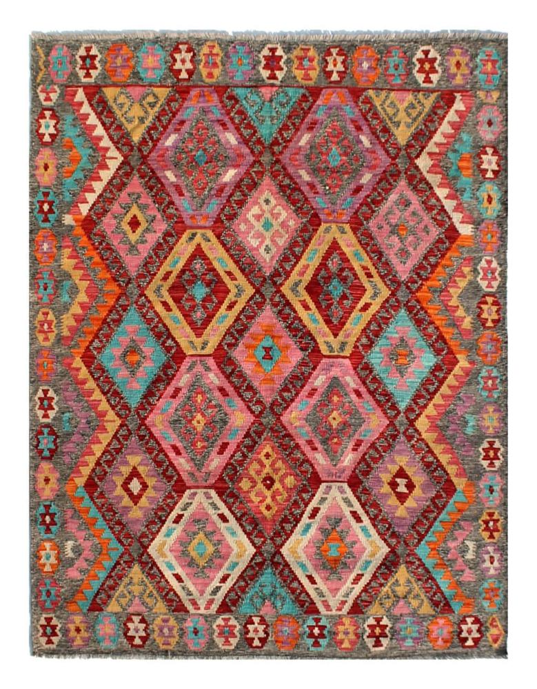 Afghan rug Kilim Afghan 7'10"x5'10" 7'10"x5'10", Persian Rug Woven by hand
