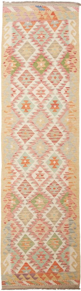 Afghanska mattan Kilim Afghan 302x80 302x80, Persisk matta handvävd 