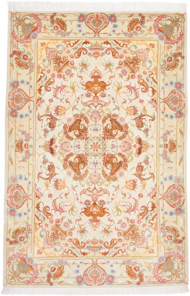 Tapis persan Tabriz 50Raj 152x102 152x102, Tapis persan Noué à la main