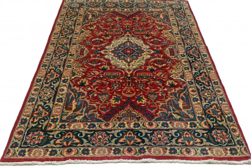 Persisk tæppe Mashad 282x195 282x195, Persisk tæppe Knyttet i hånden