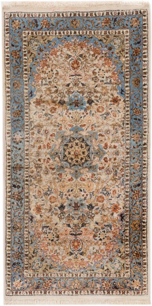 Tapis chinois Chinois Chaîne de Soie 142x72 142x72, Tapis persan Noué à la main