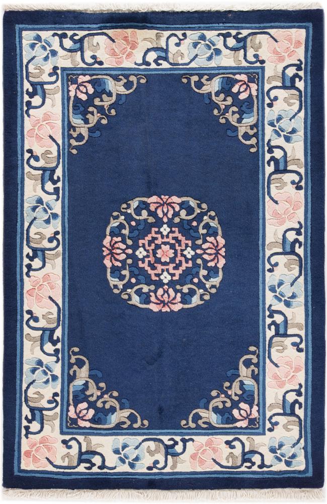 Kinesisk tæppe Kina Peking 91x61 91x61, Persisk tæppe Knyttet i hånden