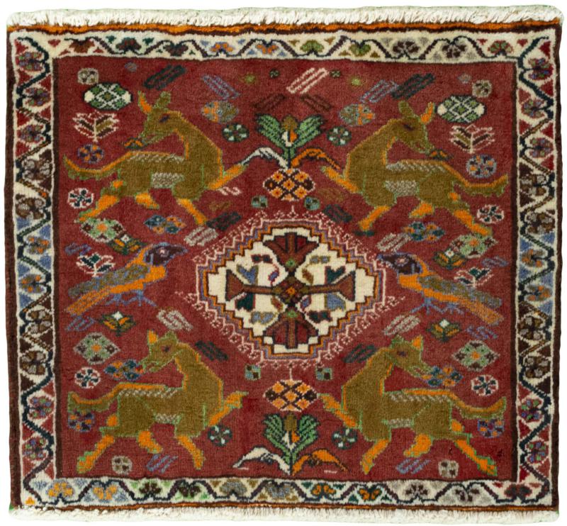 Perzisch tapijt Shiraz 55x64 55x64, Perzisch tapijt Handgeknoopte