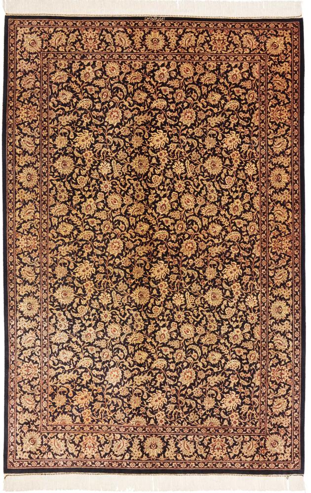 Persian Rug Qum Silk 199x129 199x129, Persian Rug Knotted by hand