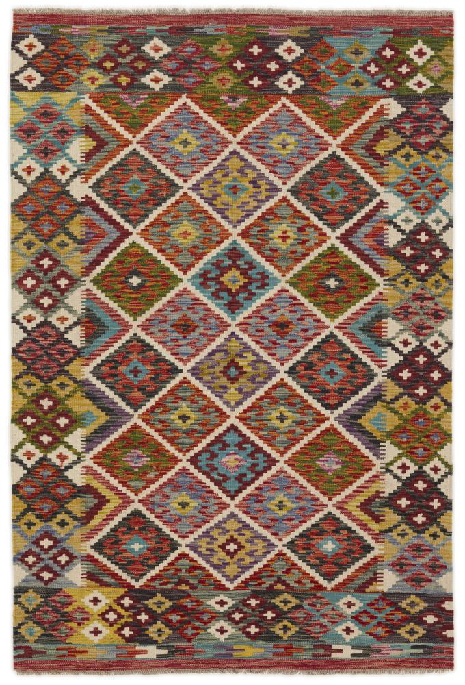 Tapete afegão Kilim Afegão 189x126 189x126, Tapete persa Tecido à mão