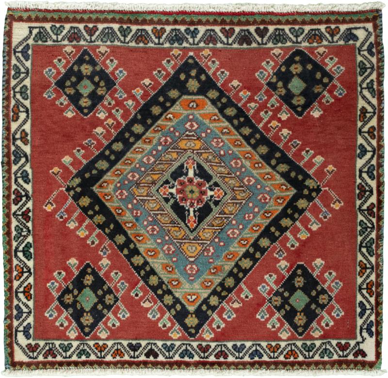 Tapis persan Shiraz 63x70 63x70, Tapis persan Noué à la main