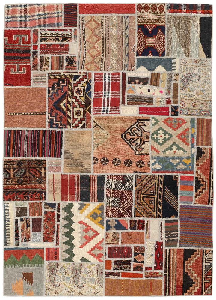 Tapete persa Kilim Patchwork 201x139 201x139, Tapete persa Tecido à mão