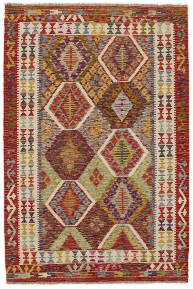 Tapete afegão Kilim Afegão 191x128 191x128, Tapete persa Tecido à mão