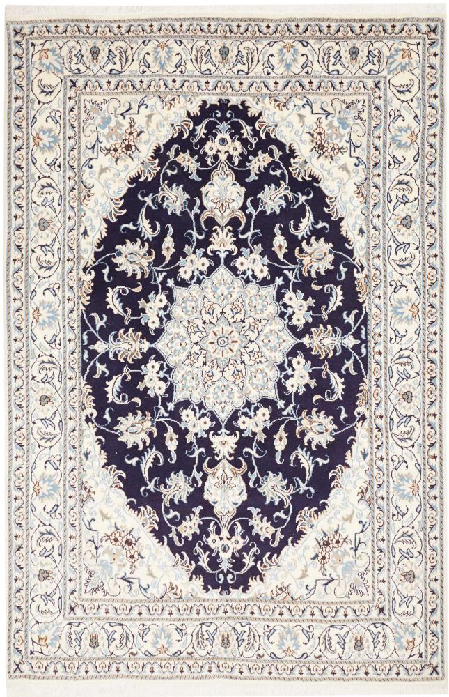 Persian Rug Nain 8'4"x5'7" 8'4"x5'7", Persian Rug Knotted by hand