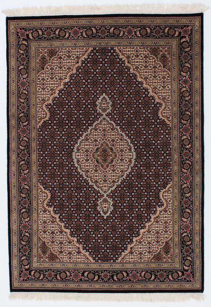 Indisk teppe Indo Tabriz 205x143 205x143, Persisk teppe Håndknyttet