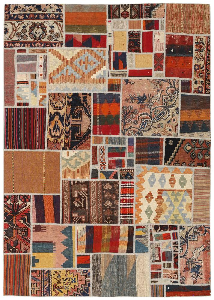 Tapete persa Kilim Patchwork 199x139 199x139, Tapete persa Tecido à mão