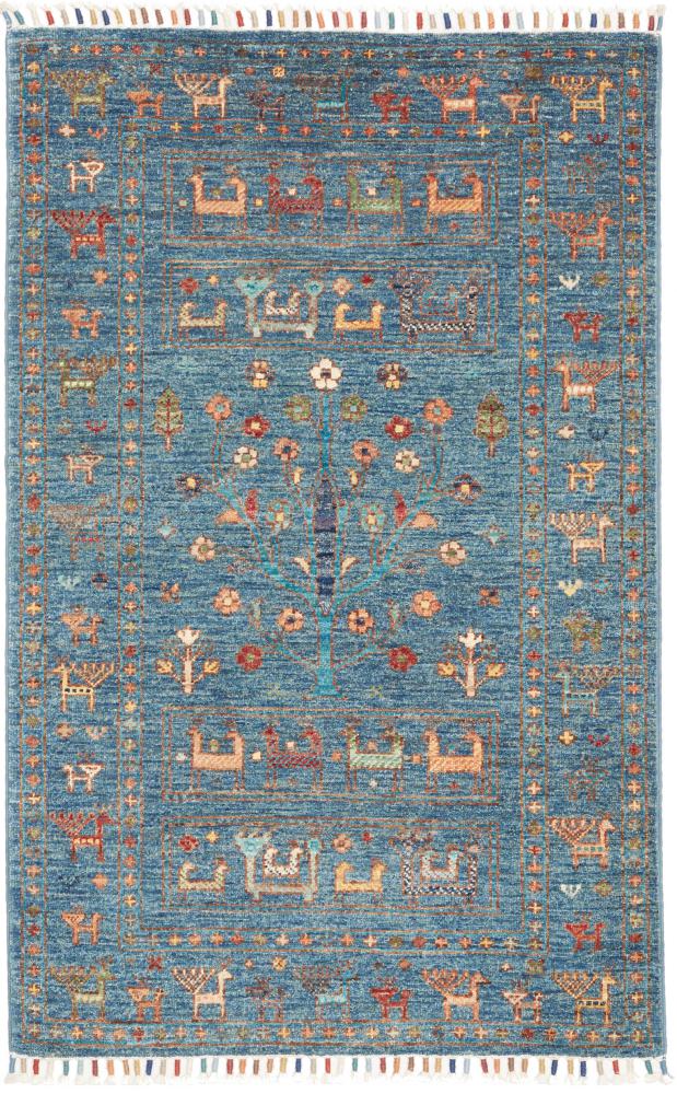 Pakistani rug Design Arijana 4'1"x2'7" 4'1"x2'7", Persian Rug Knotted by hand
