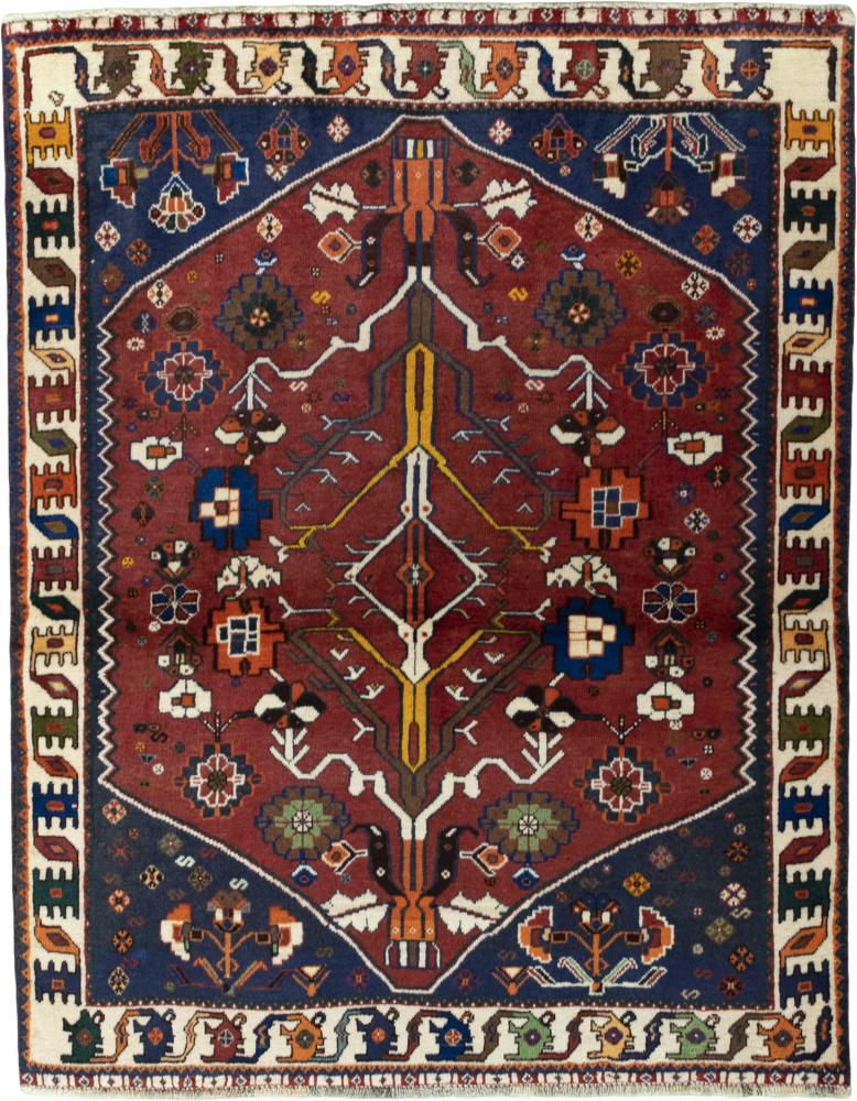 Tapis persan Shiraz 154x121 154x121, Tapis persan Noué à la main