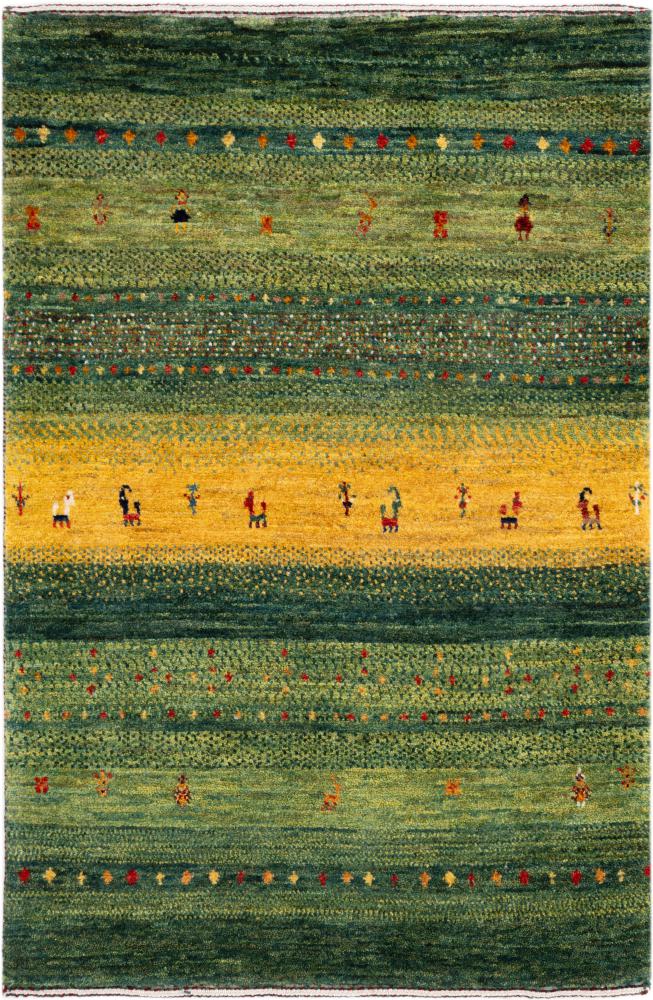 Tappeto persiano Persiano Gabbeh Loribaft Atelier 103x68 103x68, Tappeto persiano Annodato a mano