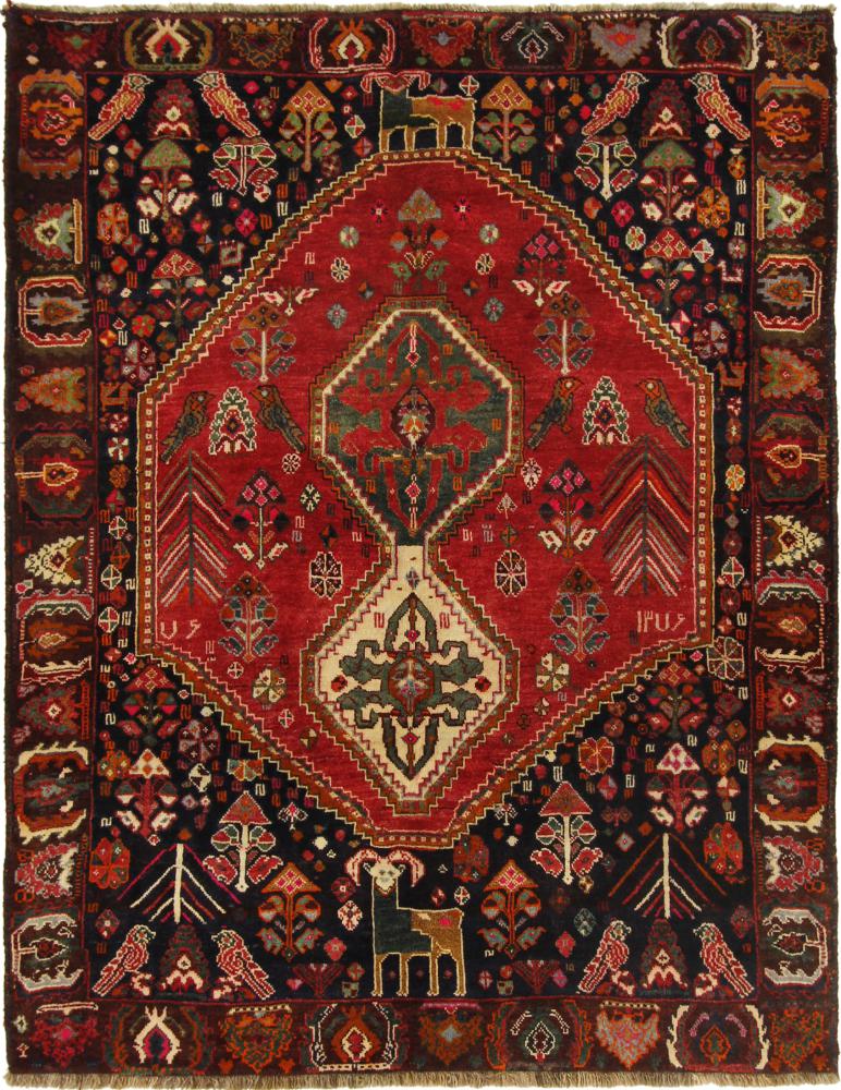 Alfombra persa Ghashghai 224x176 224x176, Alfombra persa Anudado a mano