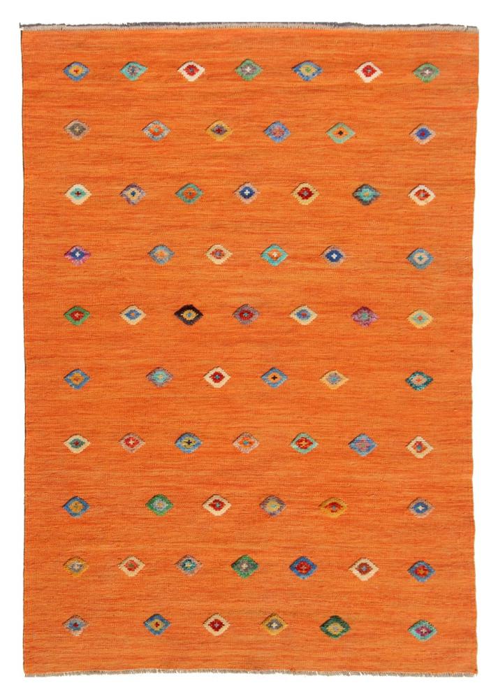 Alfombra afgana Kilim Afghan Nimbaft Edition 192x144 192x144, Alfombra persa Tejido a mano