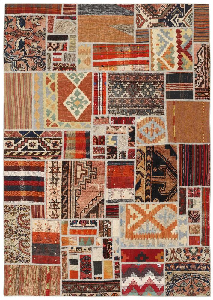 Tapete persa Kilim Patchwork 201x139 201x139, Tapete persa Tecido à mão