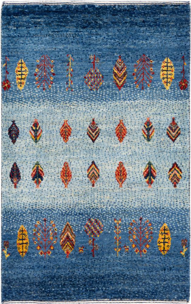 Tapis persan Persan Gabbeh Loribaft Atelier 103x63 103x63, Tapis persan Noué à la main