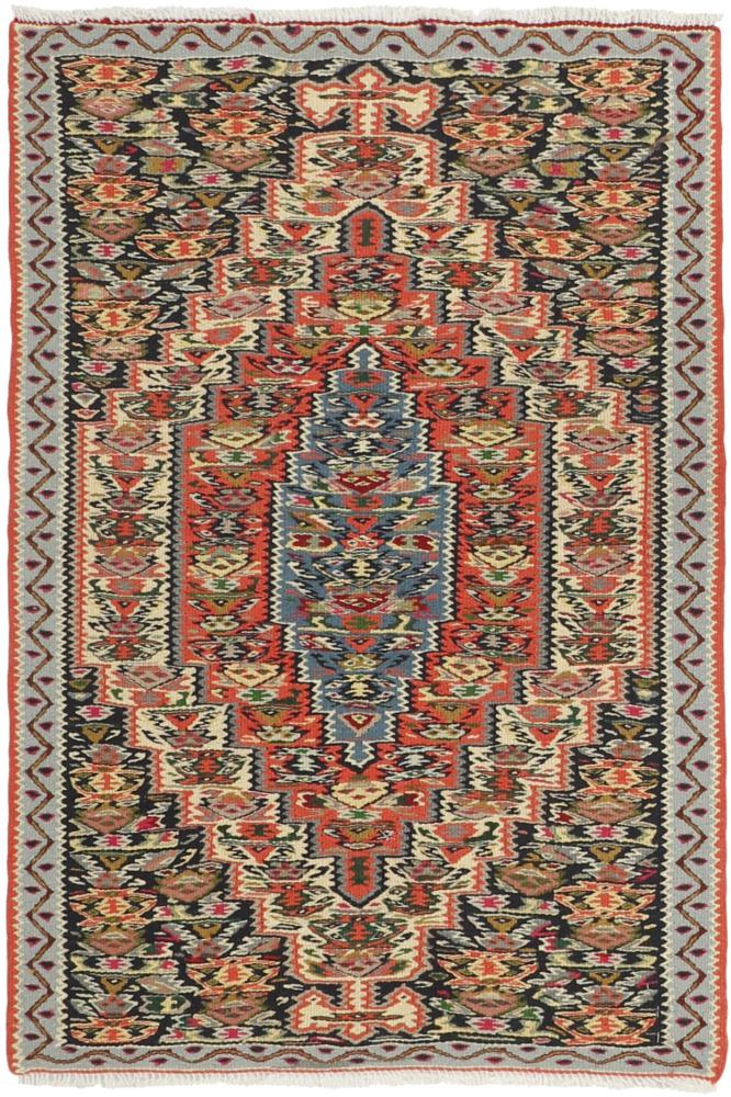 Perzsa szőnyeg Kilim Senneh 3'5"x2'4" 3'5"x2'4", Perzsa szőnyeg Kézzel csomózva