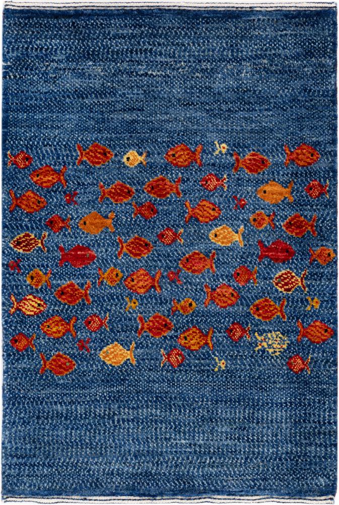 Perserteppich Perser Gabbeh Loribaft Atelier 94x62 94x62, Perserteppich Handgeknüpft