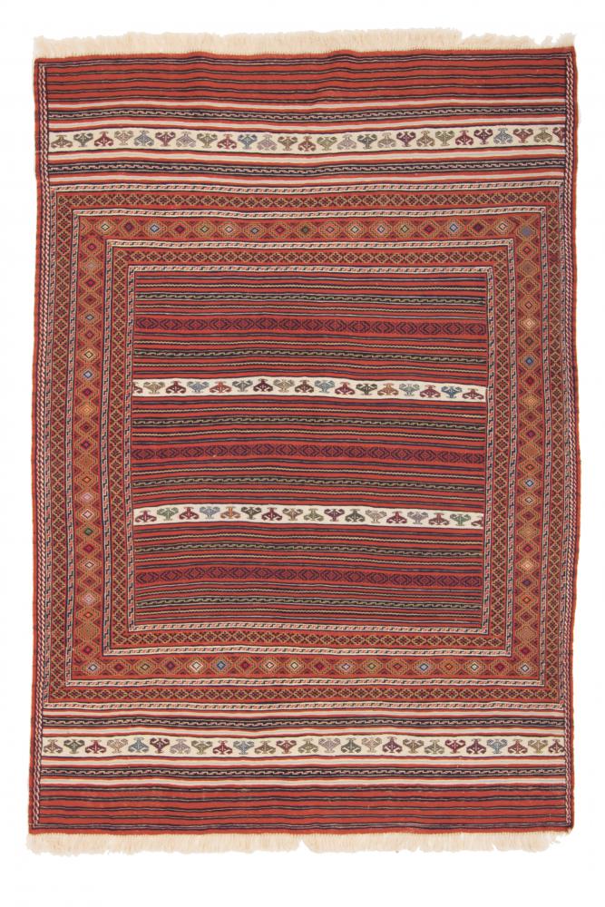 Afgán szőnyeg Kilim Kordi fine 201x140 201x140, Perzsa szőnyeg szőttesek