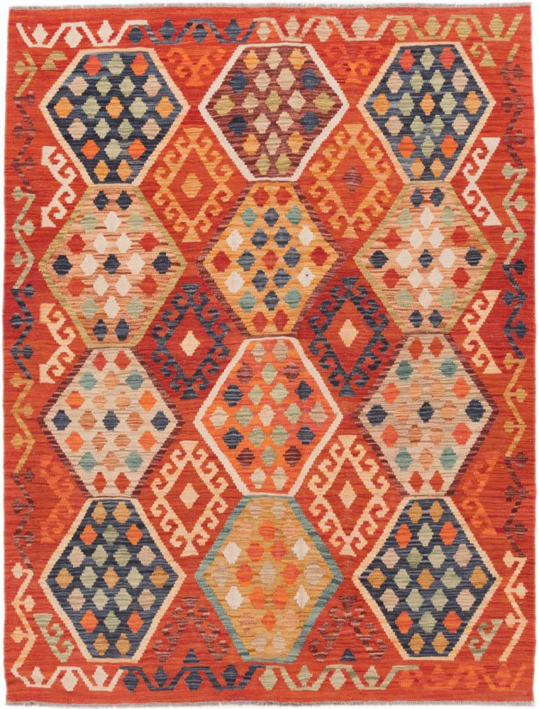 Tapete afegão Kilim Afegão 200x157 200x157, Tapete persa Tecido à mão