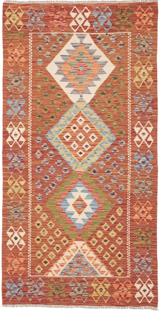 Afghansk teppe Kelim Afghan 193x99 193x99, Persisk teppe Handwoven 