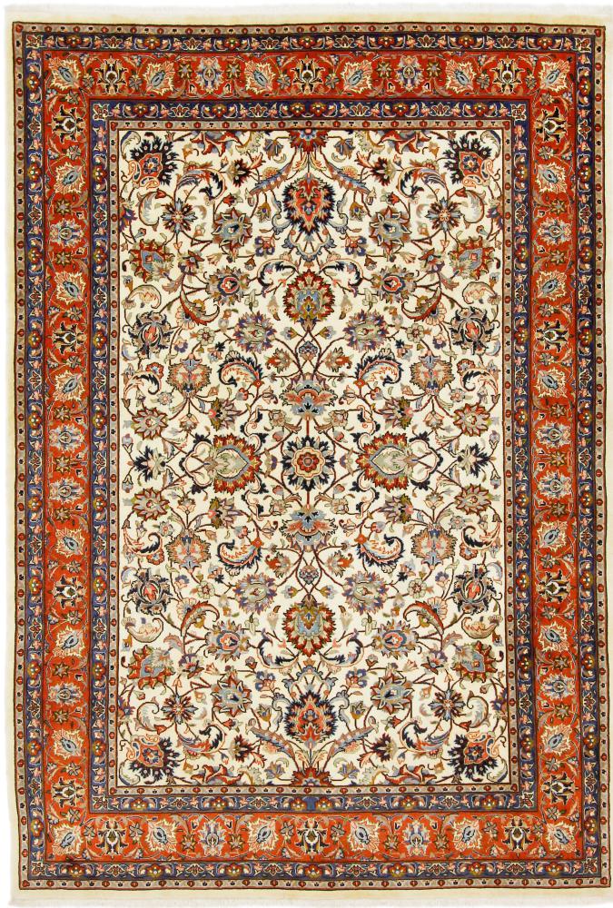 Tapete persa Mashhad Khorasan 9'4"x6'5" 9'4"x6'5", Tapete persa Atado à mão