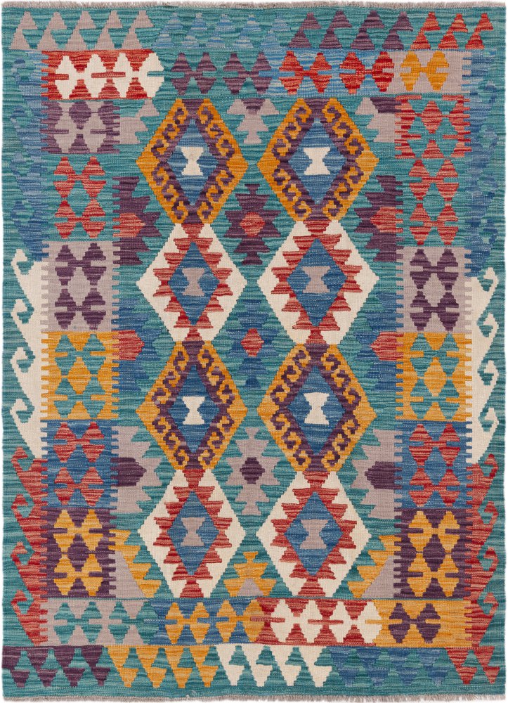 Afghanischer Teppich Kelim Afghan 171x124 171x124, Perserteppich Handgewebt