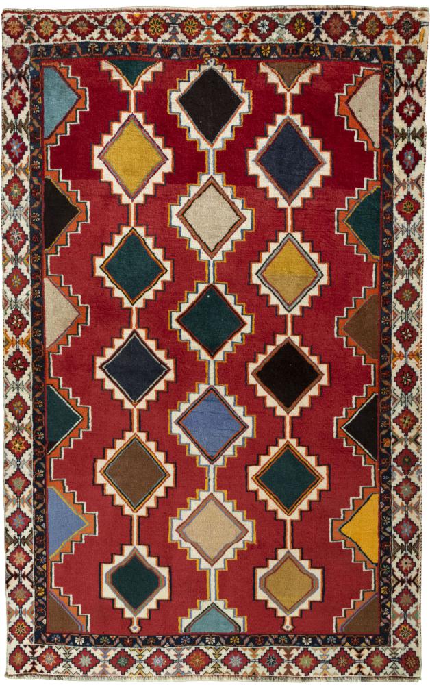 Persian Rug Persian Gabbeh Ghashghai 196x124 196x124, Persian Rug Knotted by hand