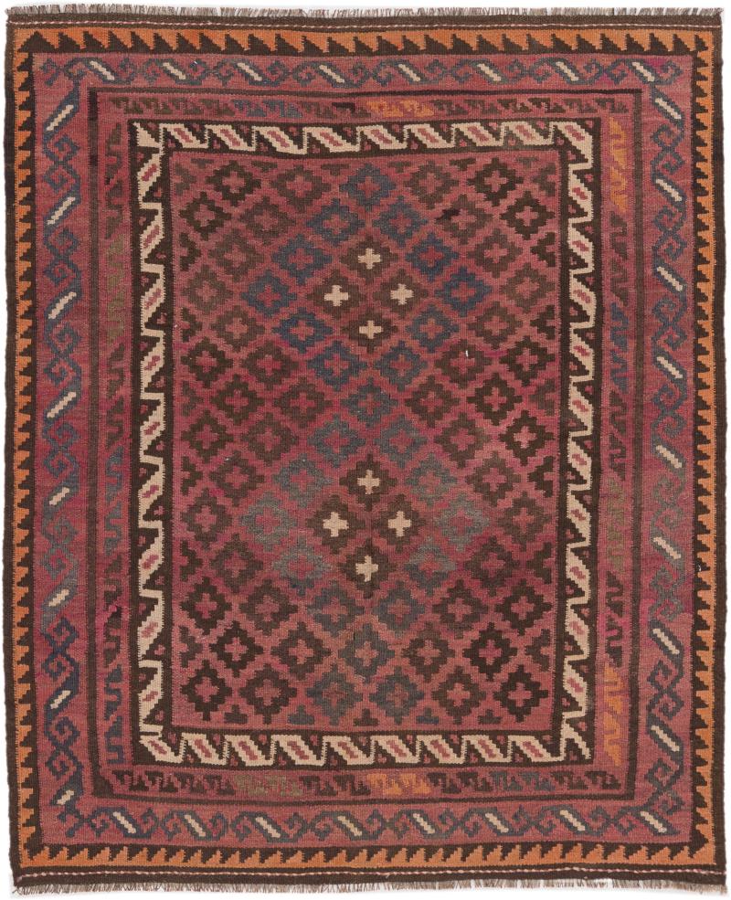 Afghanischer Teppich Kelim Afghan Antik 114x99 114x99, Perserteppich Handgewebt