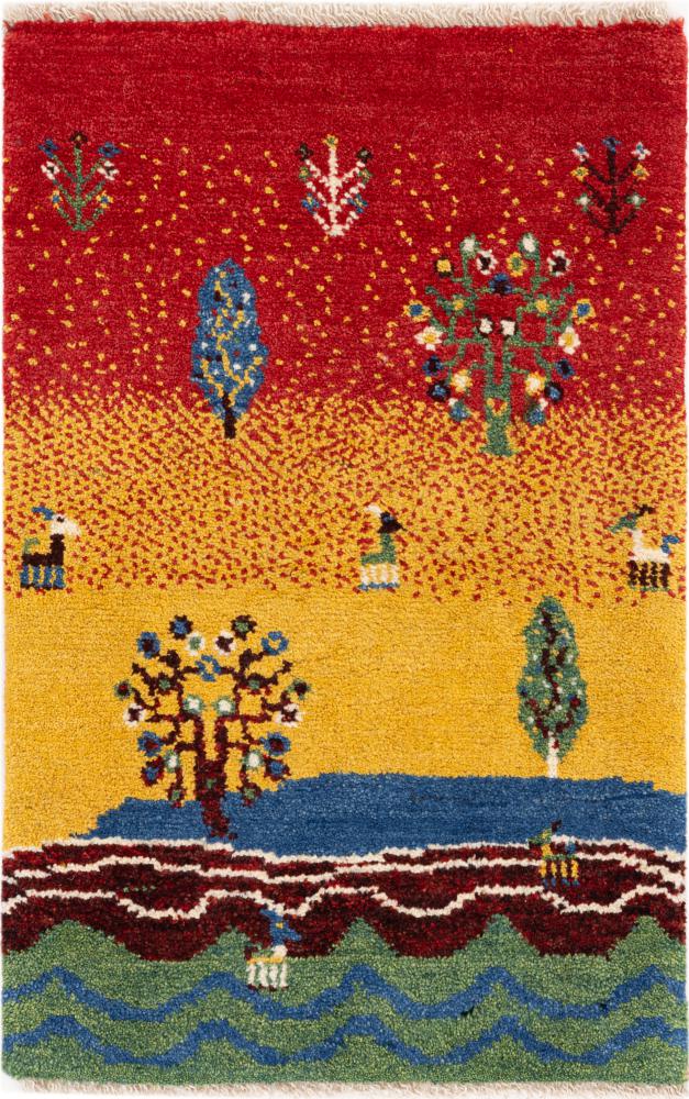 Tapis persan Perser Gabbeh Pure 92x51 92x51, Tapis persan Noué à la main