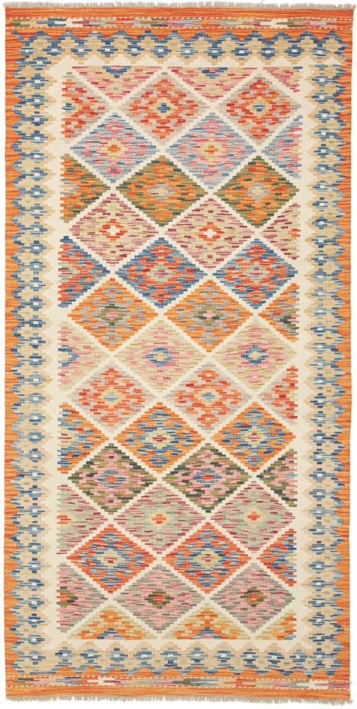Afghanska mattan Kilim Afghan 208x105 208x105, Persisk matta handvävd 