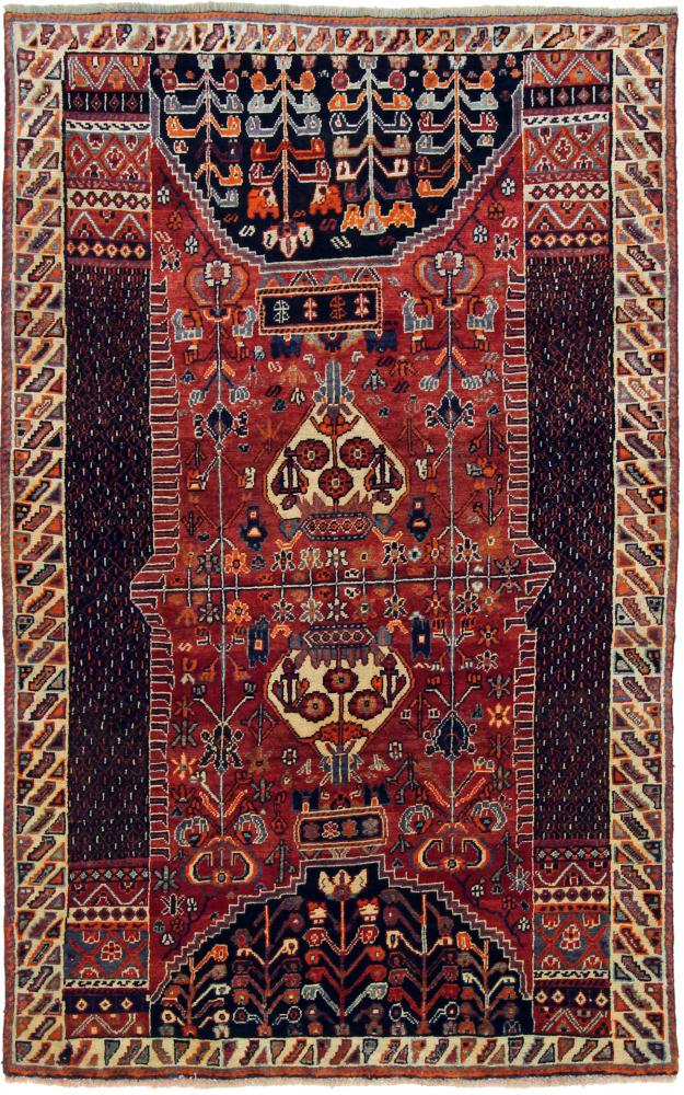 Tapete persa Ghashghai 215x128 215x128, Tapete persa Atado à mão