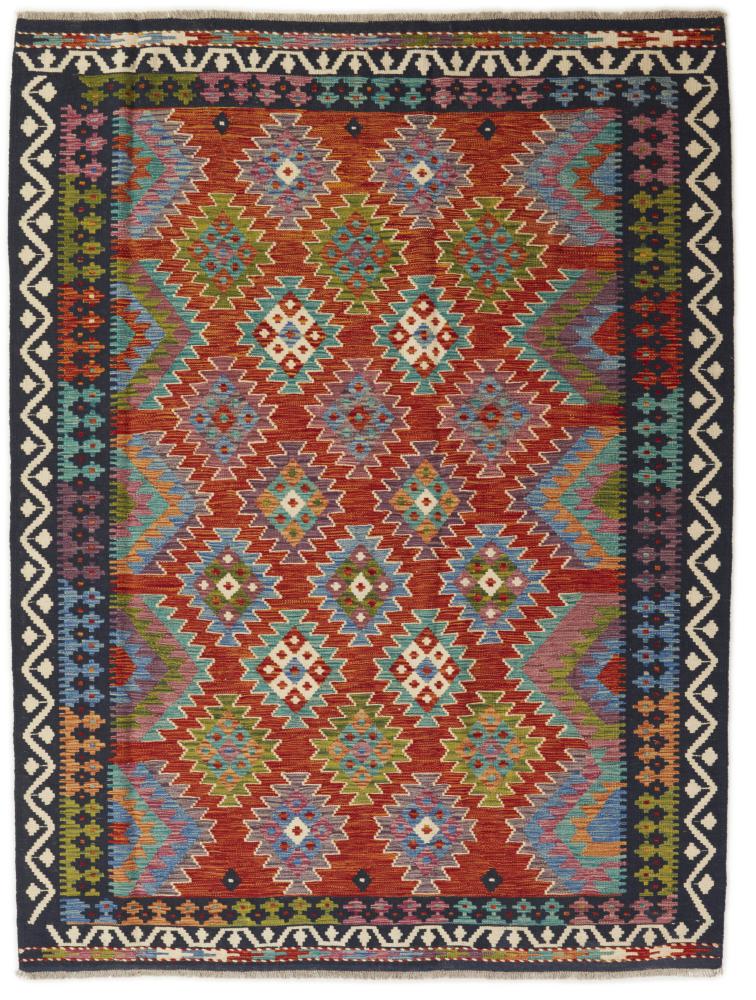 Afghan rug Kilim Afghan 7'8"x5'10" 7'8"x5'10", Persian Rug Woven by hand