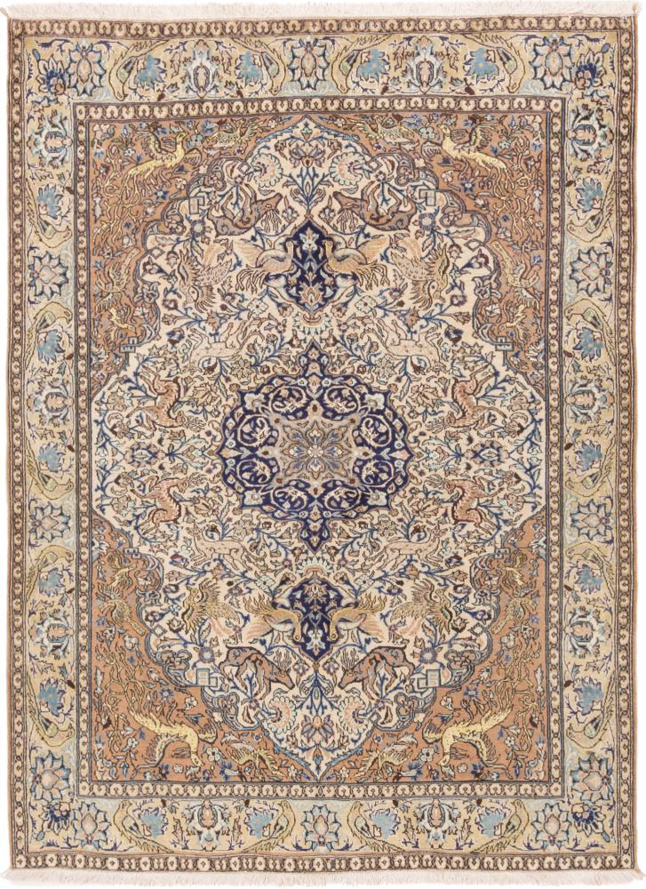 Persian Rug Qum 196x143 196x143, Persian Rug Knotted by hand