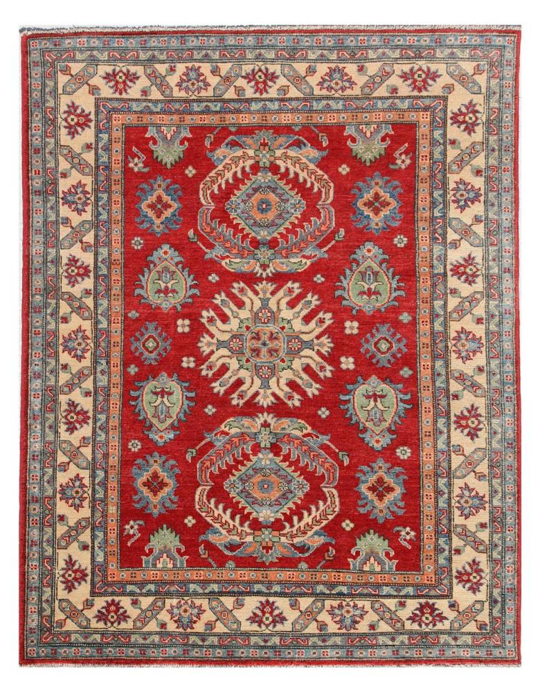 Afghan rug Kazak Ghazni 196x150 196x150, Persian Rug Knotted by hand