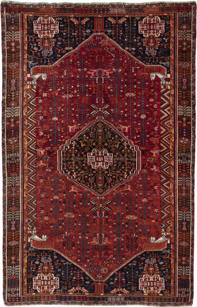 Perserteppich Shiraz 8'6"x5'5" 8'6"x5'5", Perserteppich Handgeknüpft