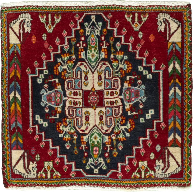 Persian Rug Shiraz 57x63 57x63, Persian Rug Knotted by hand