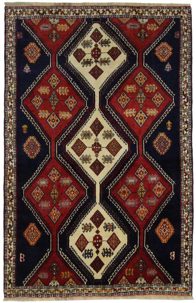 Alfombra persa Ghashghai 189x124 189x124, Alfombra persa Anudado a mano