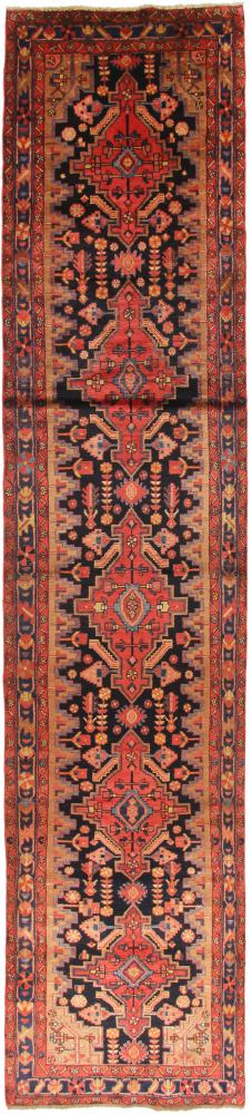 Perserteppich Nahavand 16'0"x3'4" 16'0"x3'4", Perserteppich Handgeknüpft