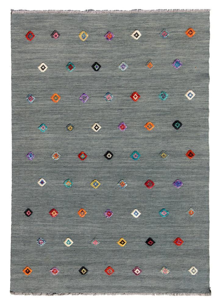 Alfombra afgana Kilim Afghan Nimbaft Edition 197x150 197x150, Alfombra persa Tejido a mano