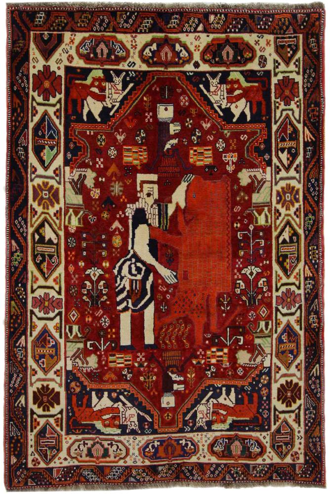 Tappeto persiano Shiraz 199x136 199x136, Tappeto persiano Annodato a mano