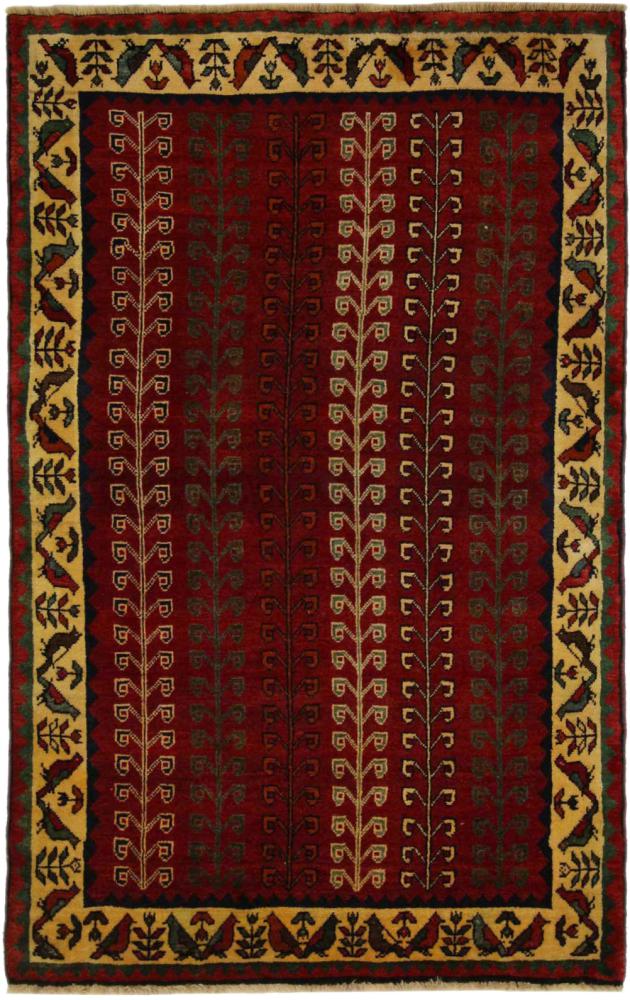 Persisk tæppe Shiraz 196x125 196x125, Persisk tæppe Knyttet i hånden