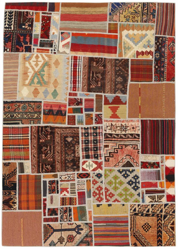 Tapete persa Kilim Patchwork 199x139 199x139, Tapete persa Tecido à mão