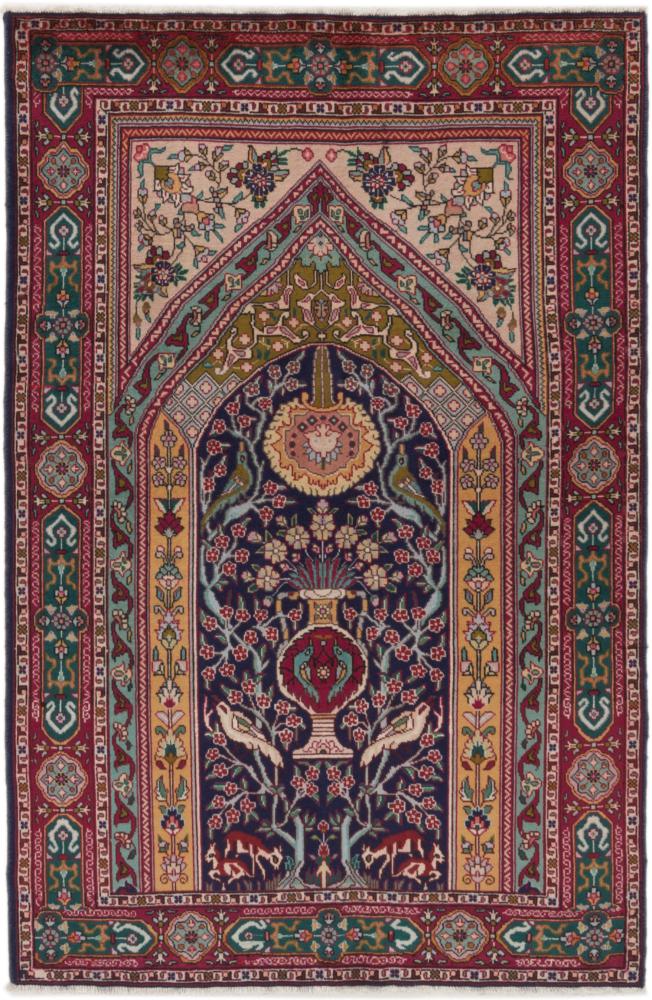 Tapete persa Tabriz 150x98 150x98, Tapete persa Atado à mão