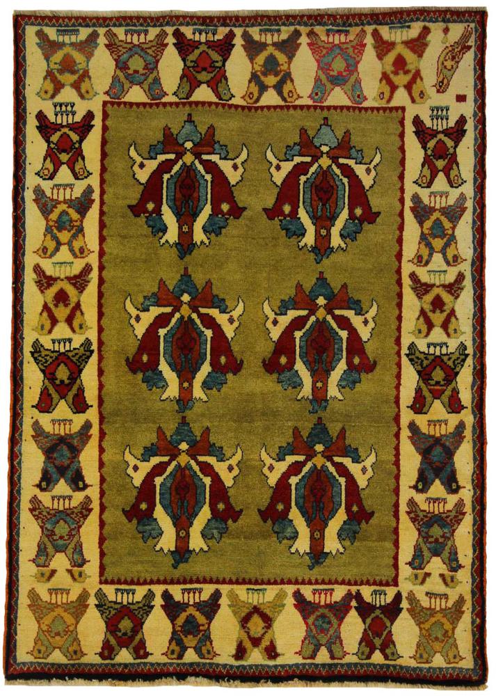 Persisk tæppe Shiraz 188x132 188x132, Persisk tæppe Knyttet i hånden