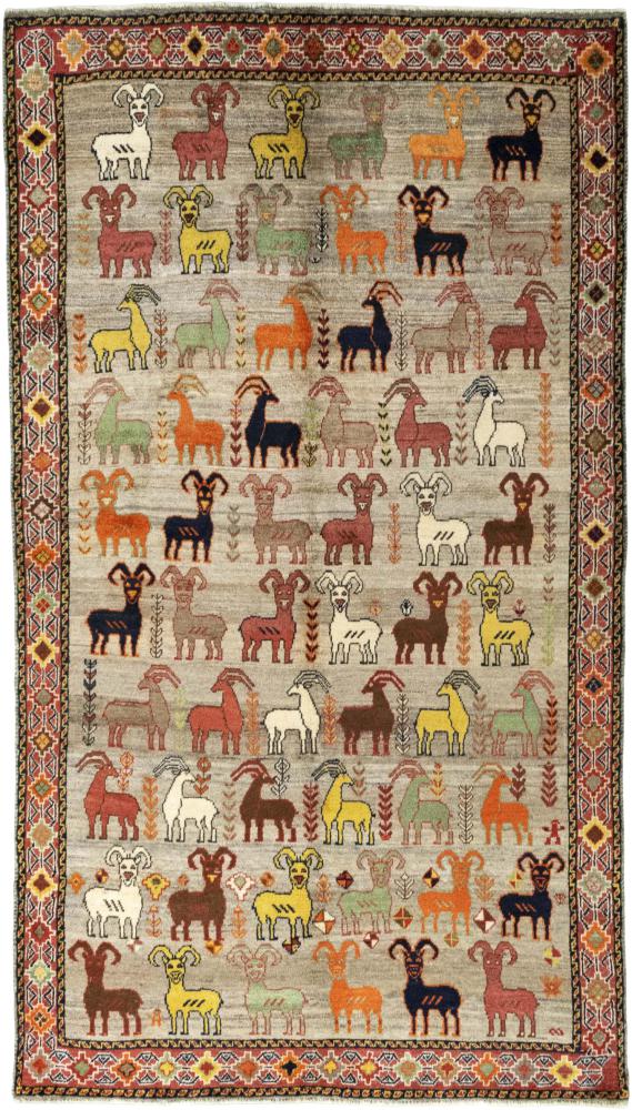 Tapis persan Persan Gabbeh Ghashghai 280x160 280x160, Tapis persan Noué à la main