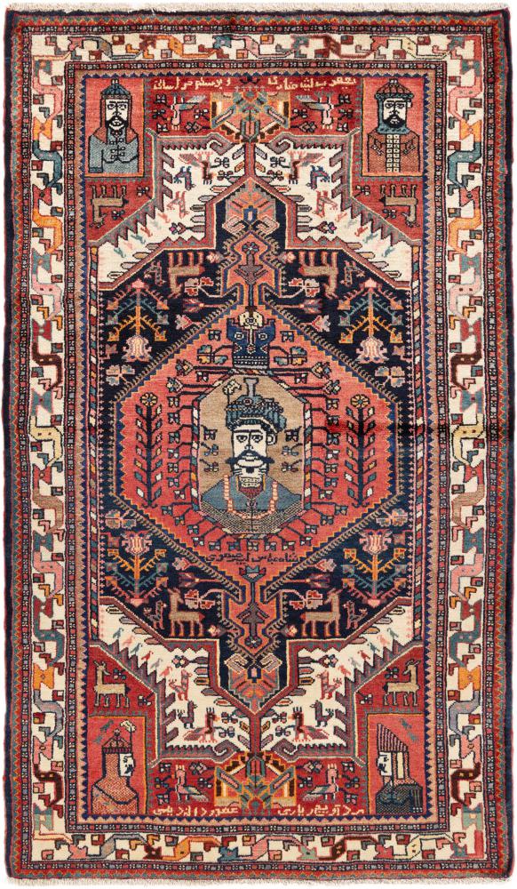 Tapis persan Tuyserkan 207x117 207x117, Tapis persan Noué à la main